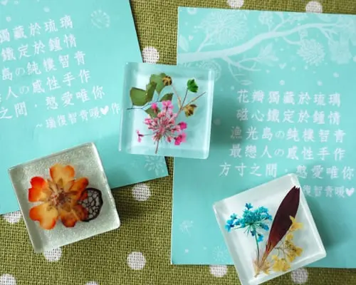 手工押花磁鐵琉璃款